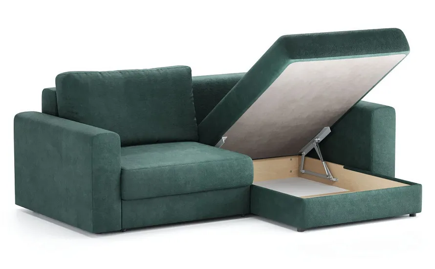 Диван угловой Ларсон 2М Nordic 74 изумруд - 3
